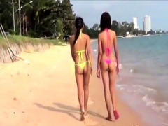 Sexy Young Thai girls in thong bikini