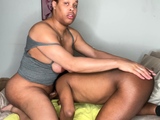 Black shemale fucks guy and a female