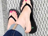 Maitresse Madelines solo foot fetish POV