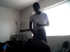 Black Amateur Big Cock Fucks Straight Friend
