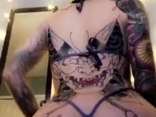 Stacked brunette goes solo toys and masturbation